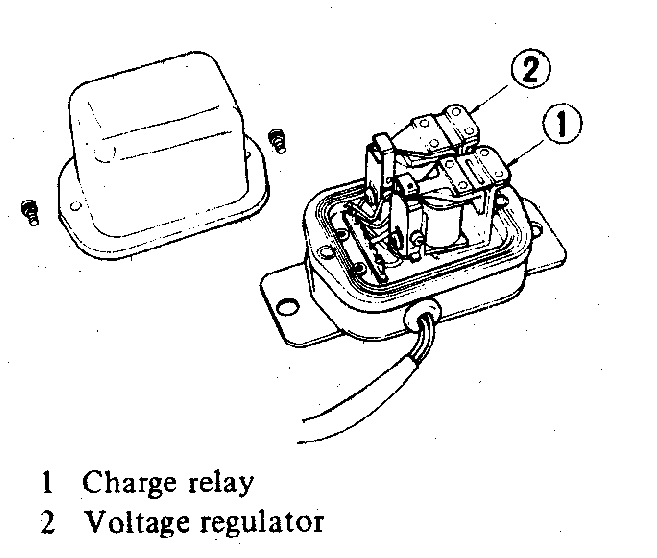 wiring alternator distributor starter voltage regulator fuses & relays1